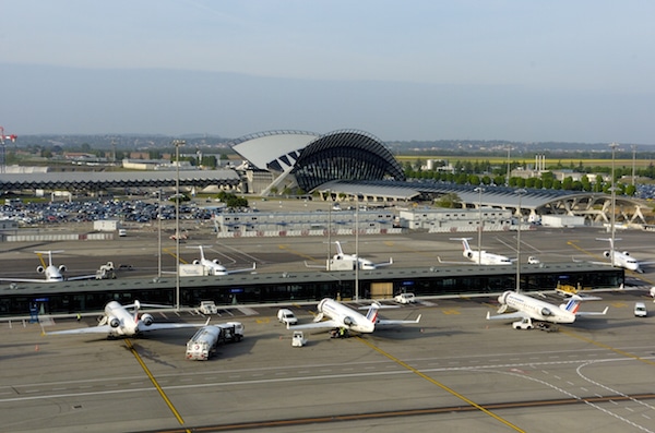 Aéroport de Lyon Saint-Exupéry depuis la tour de contrôle le 2 mai 2006© Jean-François Marin/Aéroports de Lyon