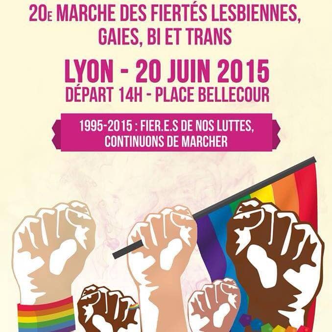 Affiche Marche des fiertés 2015