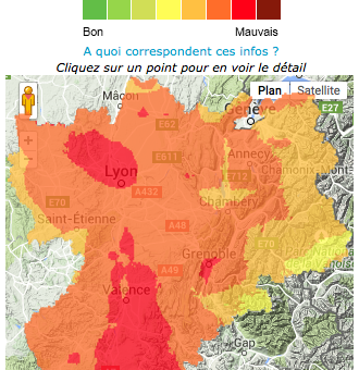 Canicule = Pic de pollution à l’ozone en Rhône-Alpes