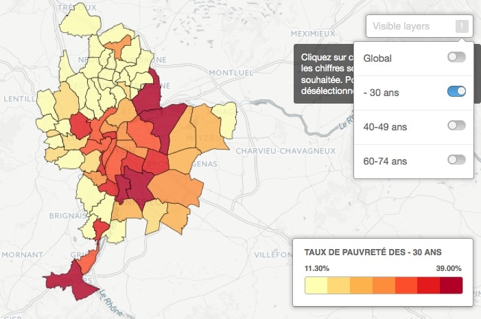 Dans la métropole de Lyon plus on est jeune, plus on est pauvre