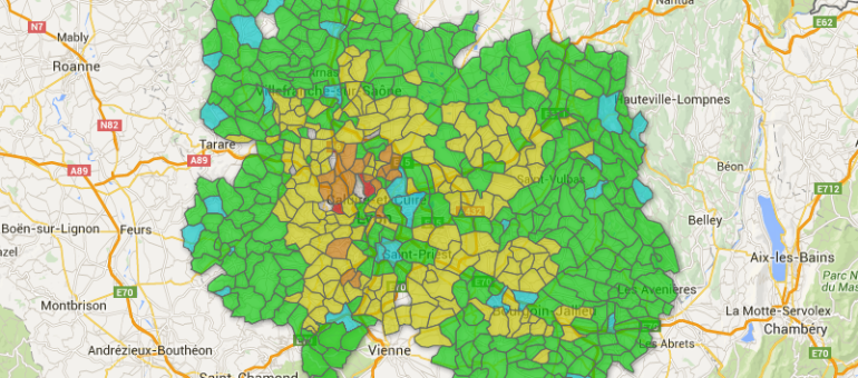 « Dans la région de Lyon, où habiter ? » : ce que révèle l’appli Rue89Lyon
