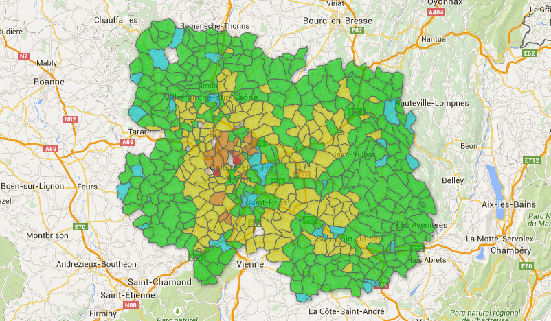 « Dans la région de Lyon, où habiter ? » : ce que révèle l’appli Rue89Lyon