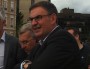 David Kimelfeld, lors de la traditionnelle visite de chantiers de Gérard Collomb (c'était en septembre 2015). Il était 1er vice-président de la Métropole de Lyon.