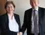 Annie Guillemot, présidente du Sytral et Gérard Collomb, président de la Métropole de Lyon. FB/G.Collomb