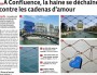 Les cadenas d’amour de Confluence décrochés
