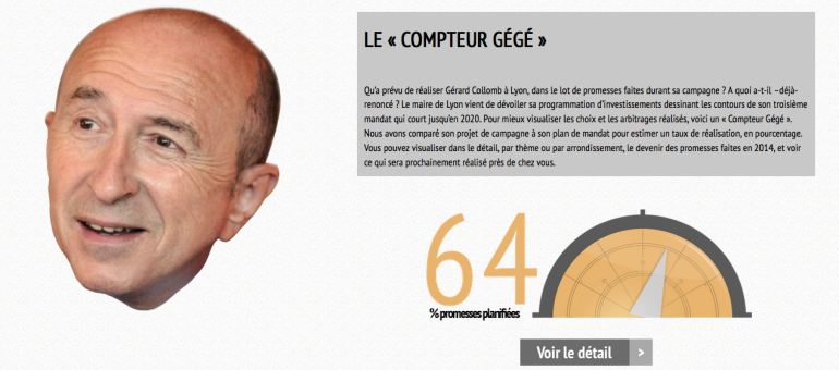 [Appli] Gérard Collomb va-t-il tenir ses promesses ? Le « Compteur Gégé » vous dit tout