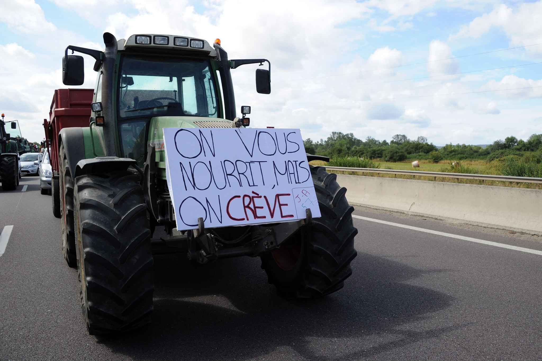 Image d'illustration d'une manifestation d'agriculteurs. ©LM/Rue89Lyon