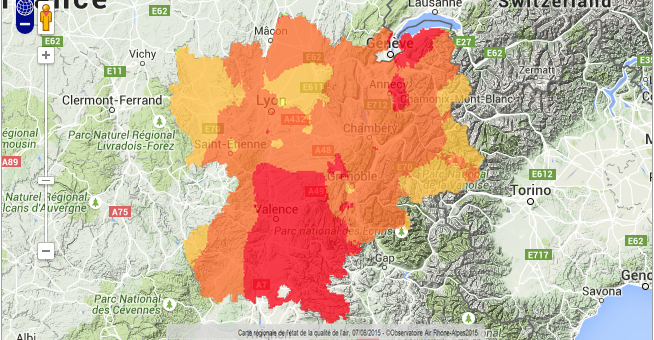 Les températures s’affolent et la pollution à l’ozone revient en Rhône-Alpes