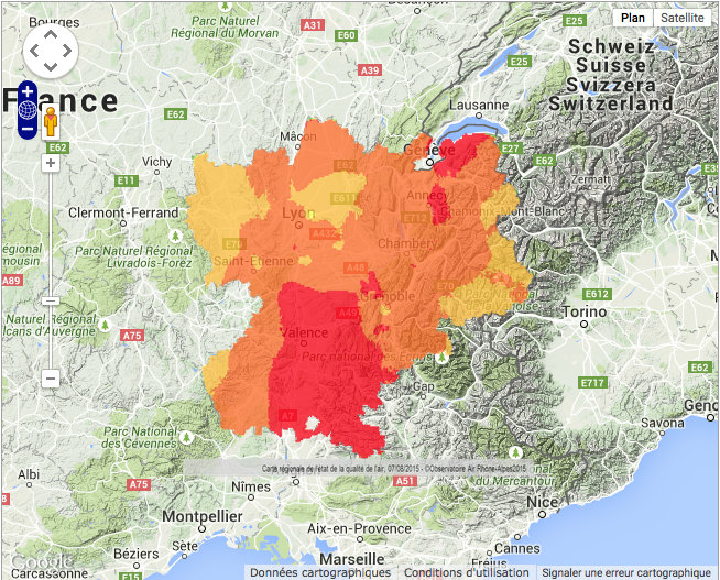 Les températures s’affolent et la pollution à l’ozone revient en Rhône-Alpes
