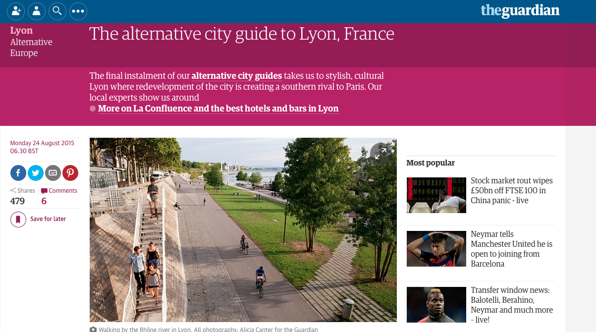 Le « Lyon alternatif » vu par le journal anglais The Guardian