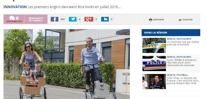 Un lyonnais invente un système pour transformer son vélo en triporteur