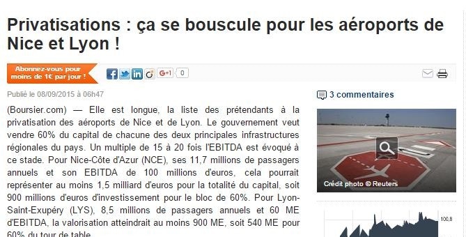 Privatisation de l’aéroport Lyon-Saint-Exupéry : La liste des potentiels candidats