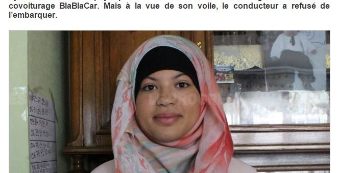 Un conducteur Blablacar refuse une passagère voilée