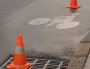 Piste cyclable sauvage d'Oullins au Pont de la Mulatière, tracée dans la nuit du 14 au 18 septembre par le collectif VALVE. Photo : capture d'écran France 3