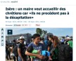 Réfugiés : un maire du Nord Isère ne veut accueillir que des chrétiens car « ils ne décapitent pas leur patron »