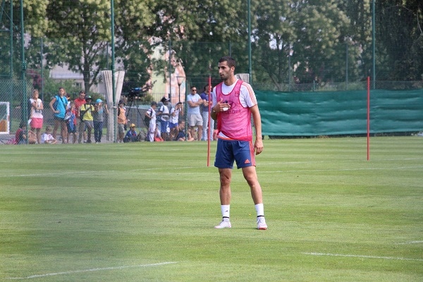 Le capitaine de l'OL Maxime Gonalons à l'entrainement. ©LM/Rue89Lyon