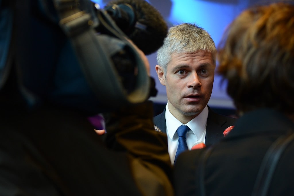 Laurent Wauquiez, face caméra. Crédit : Eric Soudan.