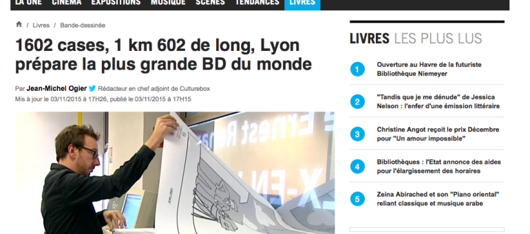 Lyon veut récupérer son record de la plus longue BD du monde
