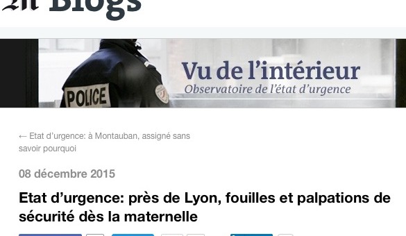 Fouilles et palpations en maternelle près de Lyon