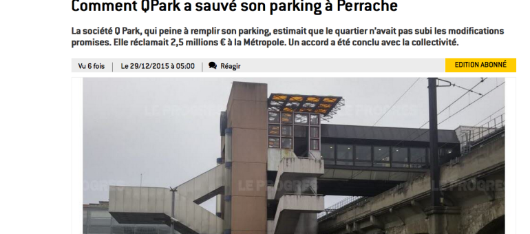 Parking des Archives à Perrache : la Métropole va dédommager QPark