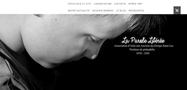 Capture d'écran du site Internet "La Parole Libérée"
