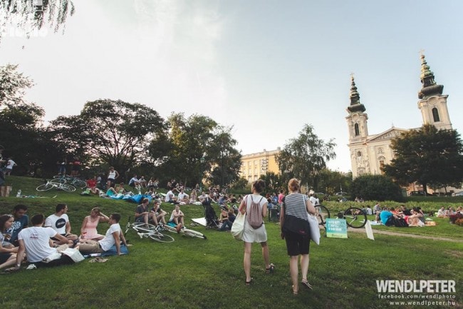 Evenement « Vin/vélo/Piqniq » à Budapest, le 6 août 2015 - Péter Wendl
