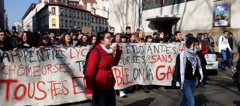 Une deuxième manif « jeune » contre la loi travail à Lyon