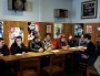 Conférence de presse des organisations de jeunesse à Lyon le 7 mars. De gauche à droite, les représentants de la CGA, de Solidaires, de l'UEC, de l'Unef, du NPA, du Parti de gauche, d'Ensemble, de la JC et du MJS ©LB/Rue89Lyon