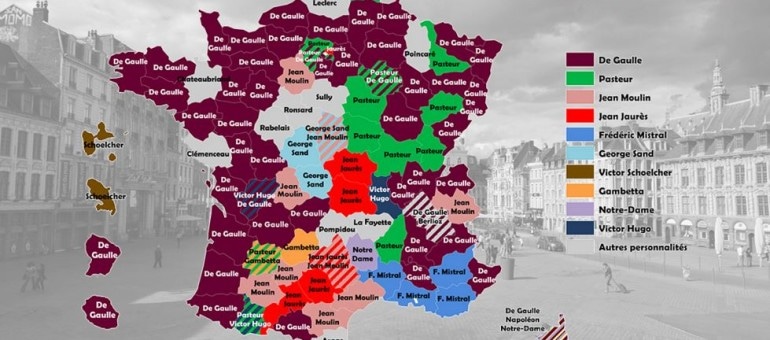 Quelles personnalités ont le plus de plaques de rue dans la région ?