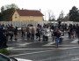 Blocage express du périph lyonnais par des manifestants contre la venue de Manuel Valls et autres ministres. ©LB/Rue89Lyon