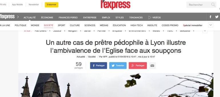Un prêtre pédophile condamné à Lyon mais ce n’est pas Barbarin qui a alerté la justice
