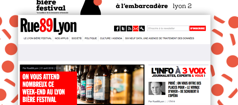 Bière, traitement des données et actu régionale : que brasse Rue89Lyon ?