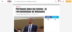 Marche arrière toute pour Laurent Wauquiez : ni portique, ni tourniquet au lycée de Moirans