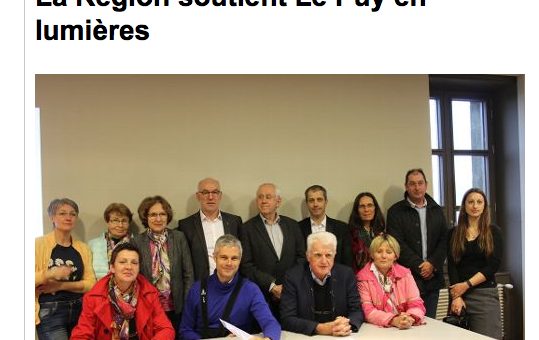 Laurent Wauquiez soutient un projet de mise en lumière du Puy-en-Velay avec 300 000 euros de la Région