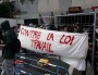 L'action de blocage du tunnel sous Fourvière contre la loi travail. ©LB/Rue89Lyon