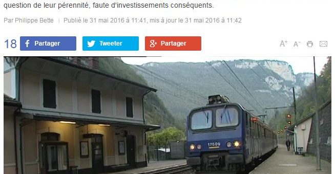 Plusieurs lignes de TER menacées, selon un rapport de la SNCF