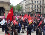 Plus de 700 personnes réunies places Louis Pradel à Lyon, ce jeudi 12 mai, contre la loi travail. ©LB/Rue89Lyon