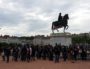 Manifestation place Bellecour contre la loi travail en mai 2016. ©LB/Rue89Lyon