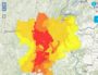Dimanche 10 juillet, pollution à l'ozone sur l'ensemble de Rhône-Alpes. Capture d'écran Air Rhône-Alpes