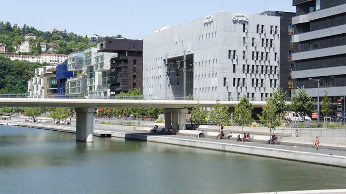 Quartier Confluence à Lyon. Crédit Romain Chevalier/Rue89Lyon