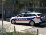Voiture de police dans le quartier Confluence à Lyon. crédit Romain Chevalier/Rue89Lyon