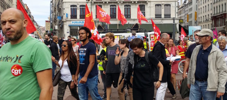 A Lyon, une petite manif de rentrée contre la loi travail