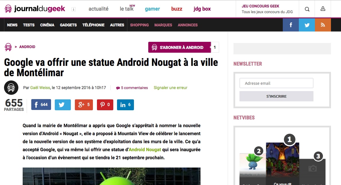 Google à Montélimar pour sa nouvelle version d’Android baptisée « Nougat »