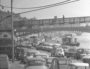 Parkings de voitures : Vue du quai Général Sarrail. Photo CC, Georges Vermard, [19..], collections BML