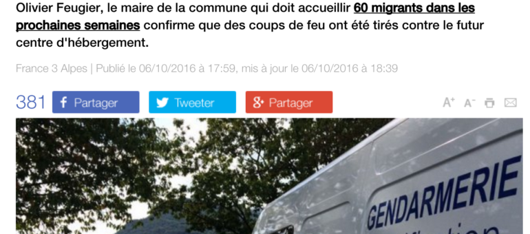 Dans l’Isère, un futur centre d’hébergement de migrants ciblé par des tirs