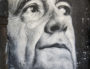 Portrait d’Alain Juppé peint sur « La Demeure du Chaos » de Saint-Romain-au-Mont-d’Or. CC 999 Demeure du Chaos