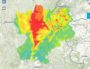 Niveau de pollution aux particules fines prévu le samedi 3 décembre. Capture ATMO Auvergne-Rhône-Alpes