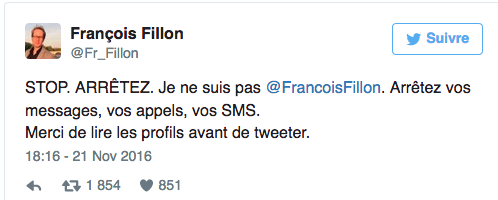 « Stop ! » La galère de l’autre François Fillon sur les réseaux sociaux