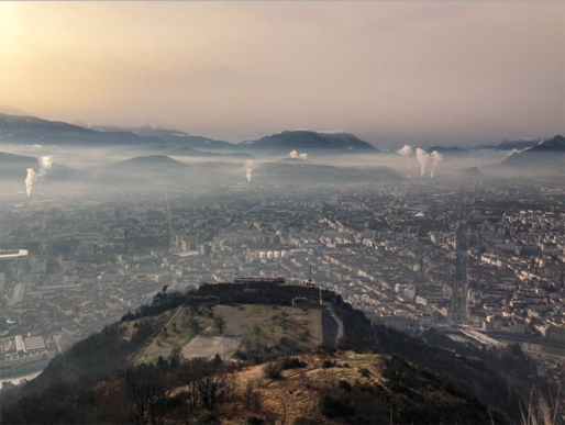 Capture d'écran du tweet de la préfecture d'Isère à propos de la pollution de l'air à Grenoble. ©Préfecture de l'Isère