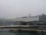 Le Musée des Confluences dans la brume, mercredi 7 décembre. ©LB/Rue89Lyon